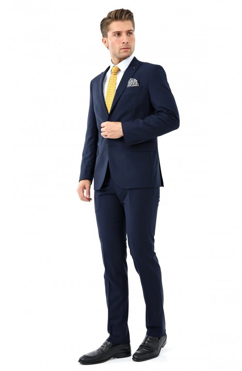 Erkek Slimfit Takım Elbise 6 Drop Laci-2125-250